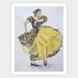 Flamenco - Yellow Sticker